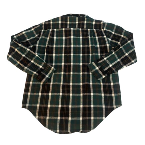 L.I.F.E Dark Green Plaid Button-Down Flannel Womens Size M - Picture 5 of 5